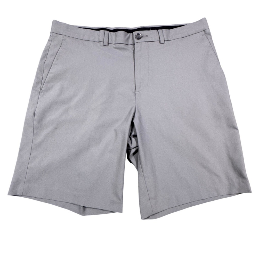 Perry Ellis Portfolio Mens Gray Performance Golf Shorts Flat‎ Front Size 34